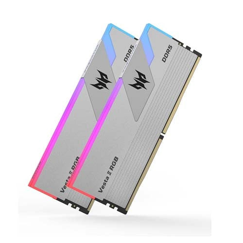Kit Memoria RAM PREDATOR Vesta II DDR5- 7200MHz- 32GB - 2 x 16GB Plata