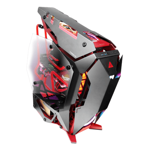 Gabinete Antec TORQUE- E-ATX- Negro/Rojo