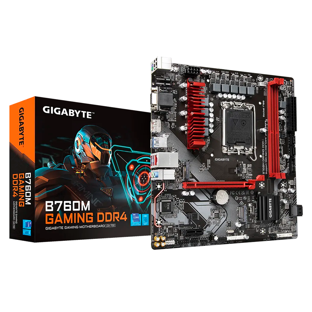 Tarjeta Madre Gigabyte B760M G P Wifi, DDR4, Socket 1700