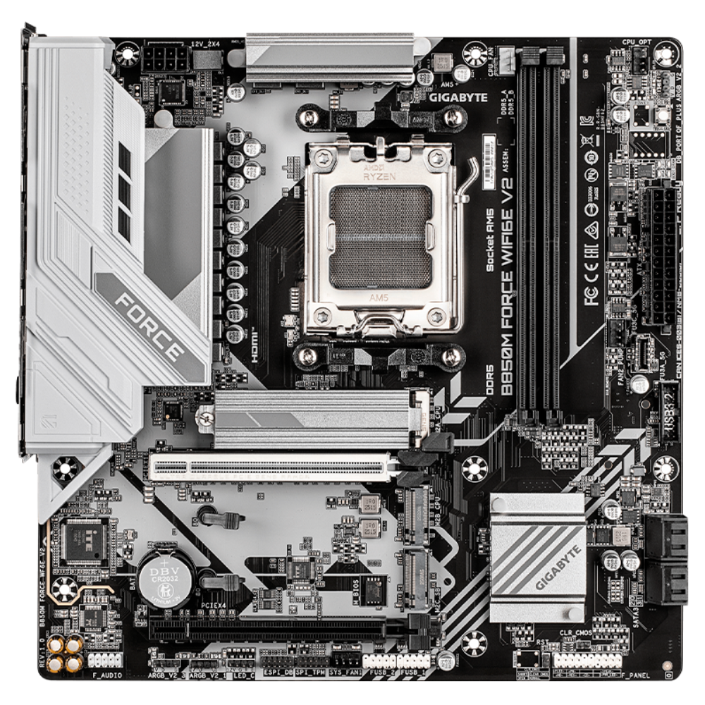 Tarjeta Madre Gigabyte B850M Force WF6E V2 | Micro ATX | Socket AM5