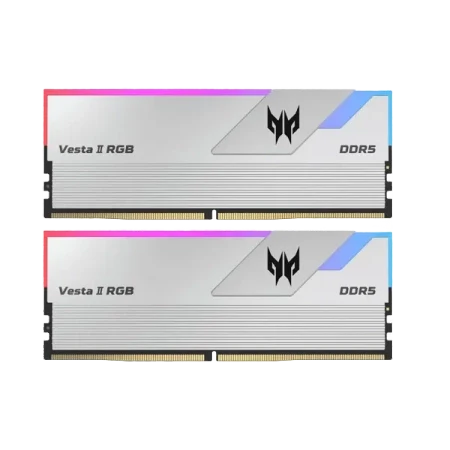 Kit Memoria RAM PREDATOR Vesta II DDR5- 7200MHz- 32GB - 2 x 16GB Plata