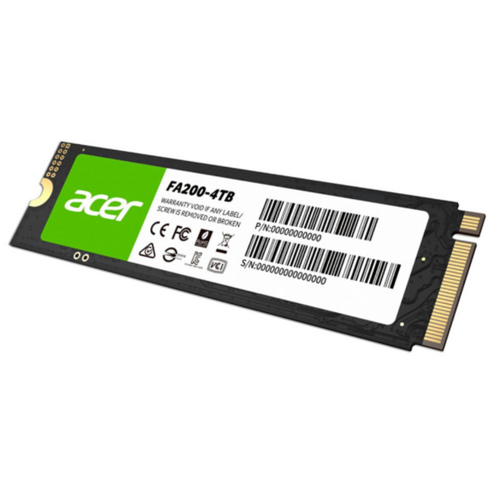 Unidad SSD ACER FA200  4TB, M.2 NVMe PCIe 4.0, 7200Mb/S