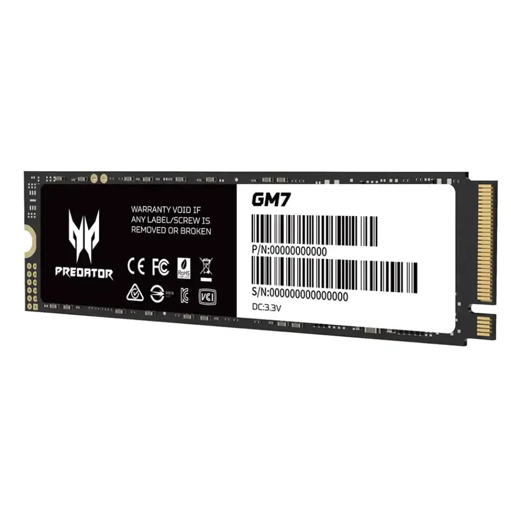 Unidad SSD M.2 Predator 1Tb, Gm7, 7200 Mb/S.
