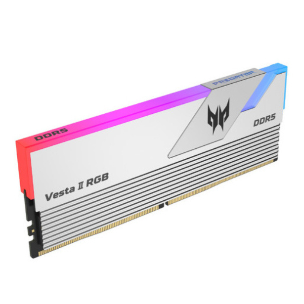 Kit de Memoria RAM ACER VESTA II DDR5, 6000MHz, 32GB (2x16GB), CL32, Plata