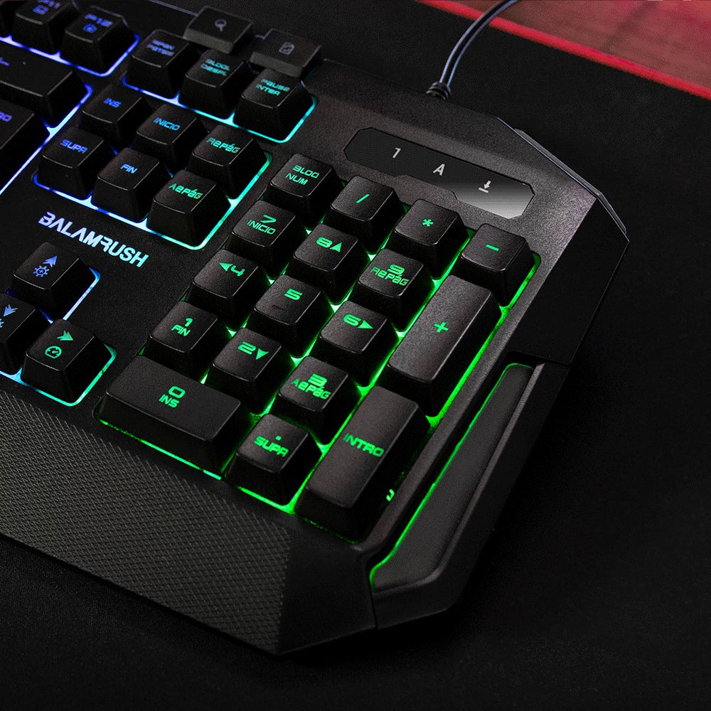 Teclado Alámbrico Membrana | Gunfire KG330 | Negro