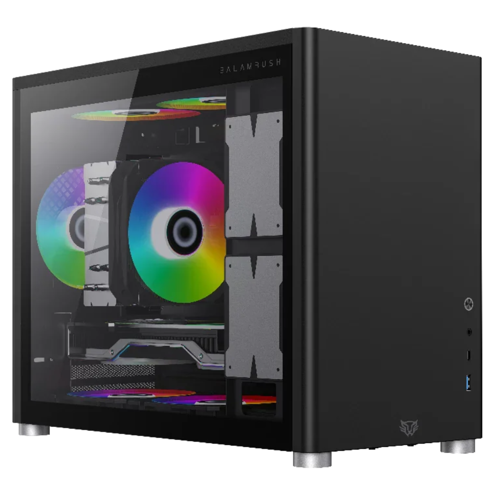 Gabinete Balam Rush Eris Jet GI985, Micro ATX, Negro