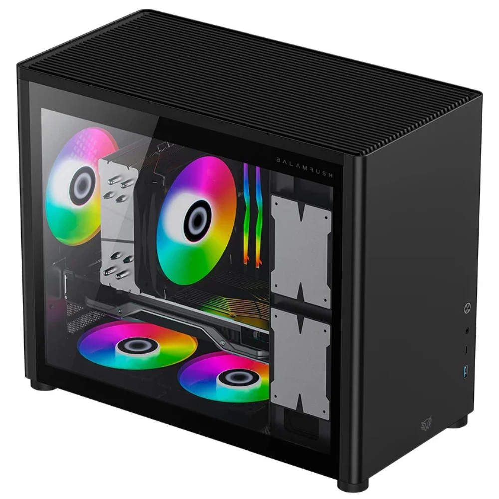 Gabinete Balam Rush Eris Jet GI985, Micro ATX, Negro