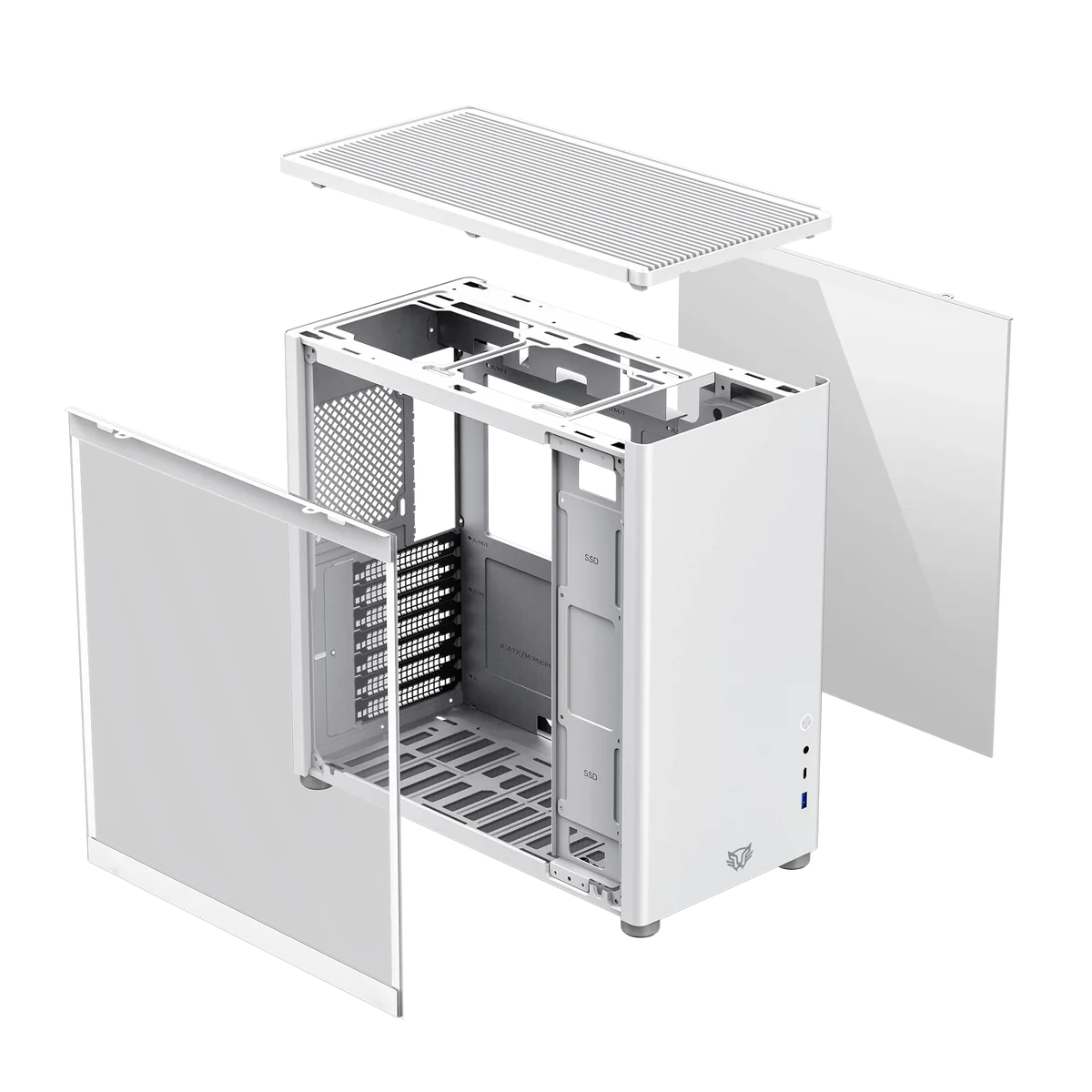 Gabinete Balam Rush Eris Frost GM985- ATX- Blanco