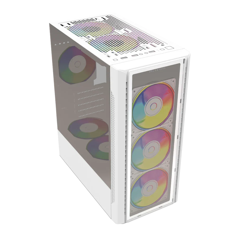 Gabinete Balam Rush Dragonfly II Crystal GM745- ATX- Blanco