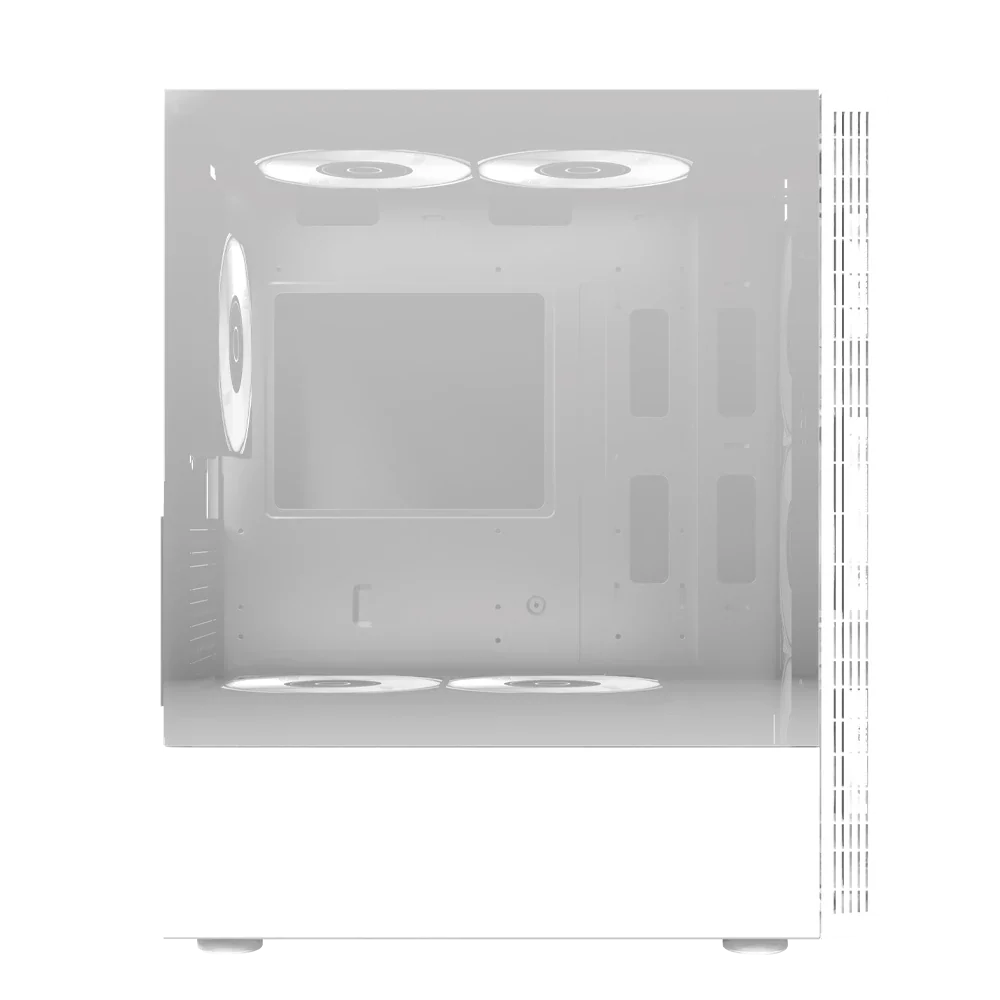 Gabinete Balam Rush Dragonfly II Crystal GM745- ATX- Blanco