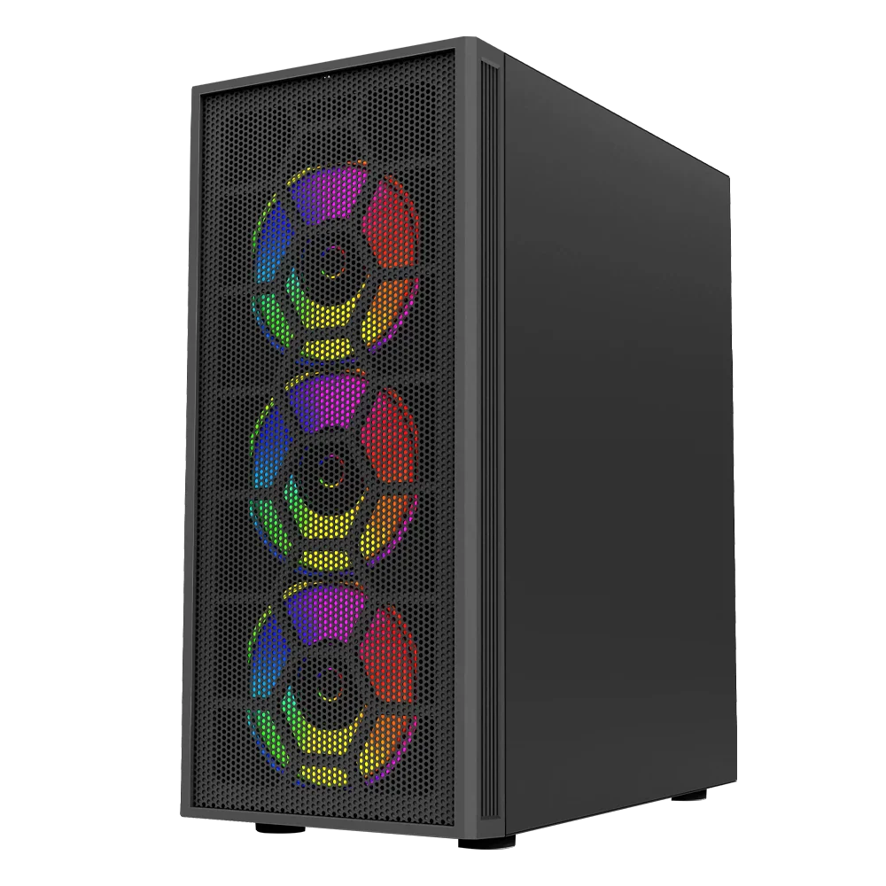 Gabinete Balam Rush DragonFly II Mesh GM740- ATX- Negro