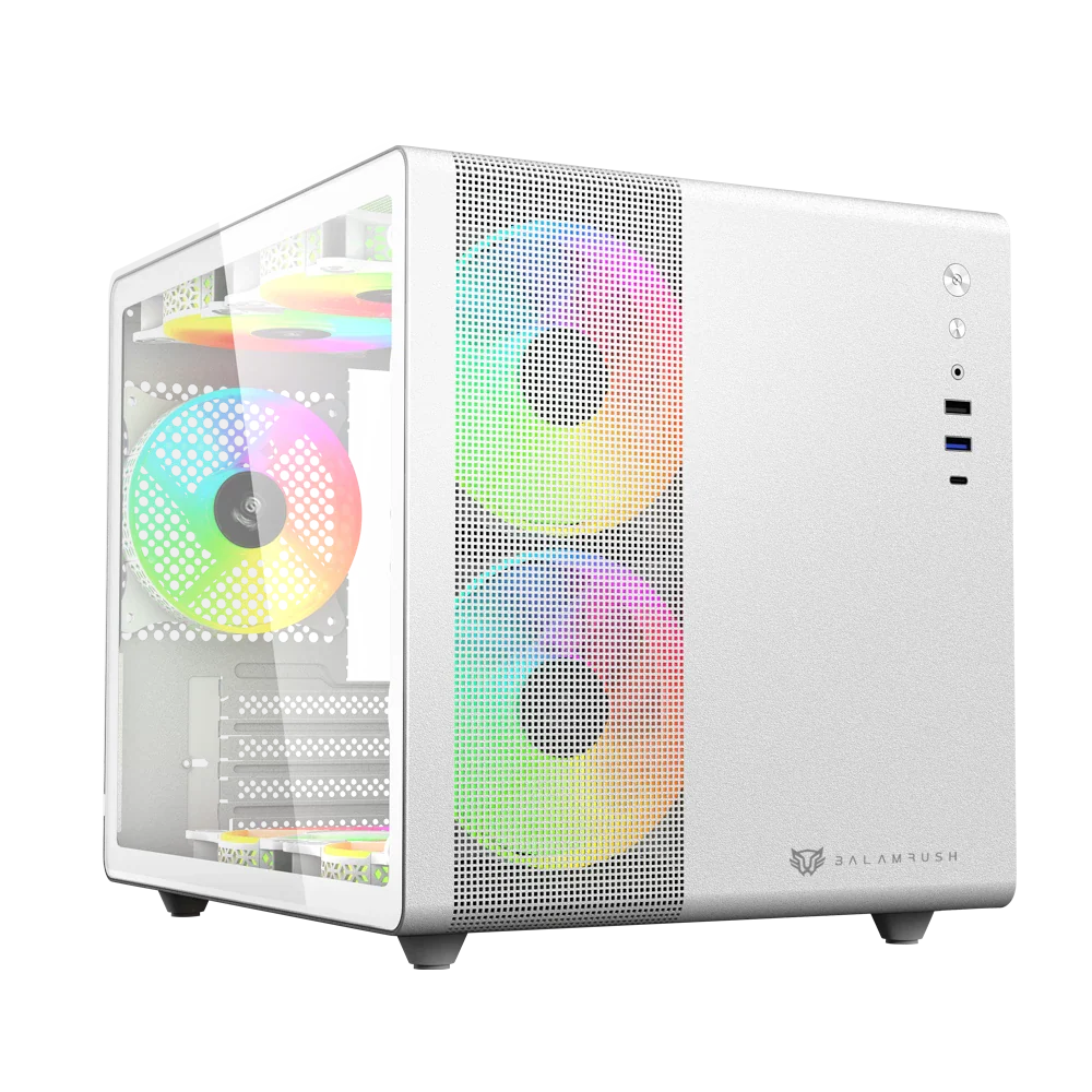 Gabinete Balam Rush Tank Mini GI930- Micro ATX- Blanco