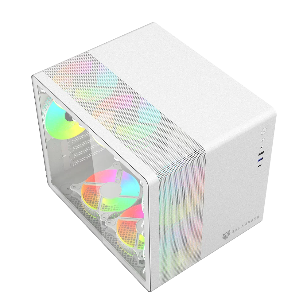 Gabinete Balam Rush Tank Mini GI930- Micro ATX- Blanco