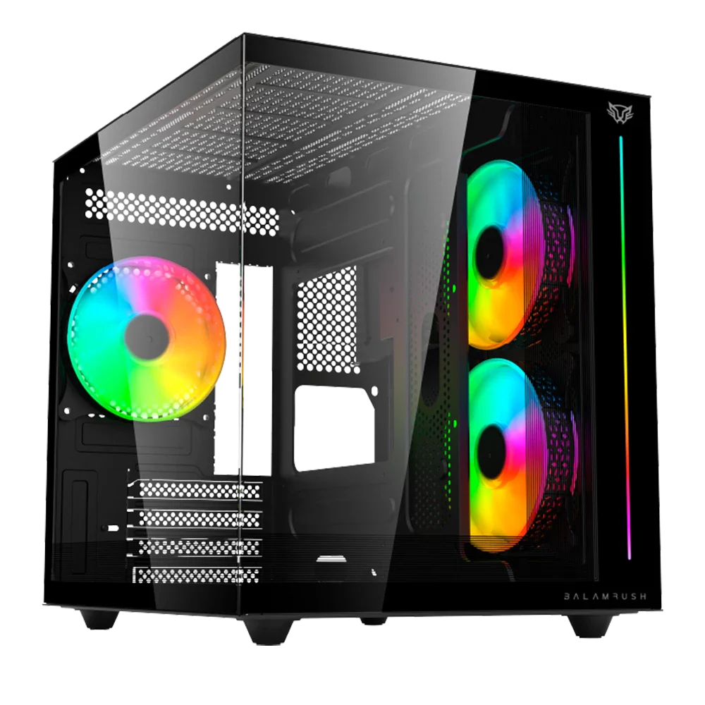 Gabinete Balam Rush Tank Pro Evo GM955 Micro ATX- Negro