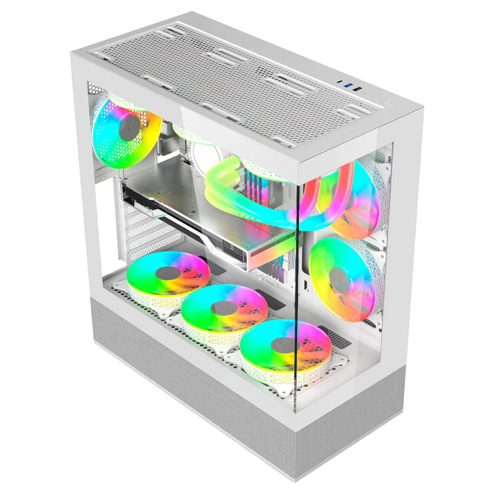 Gabinete Balam Rush Tank Super 9200TB- ATX- Blanco