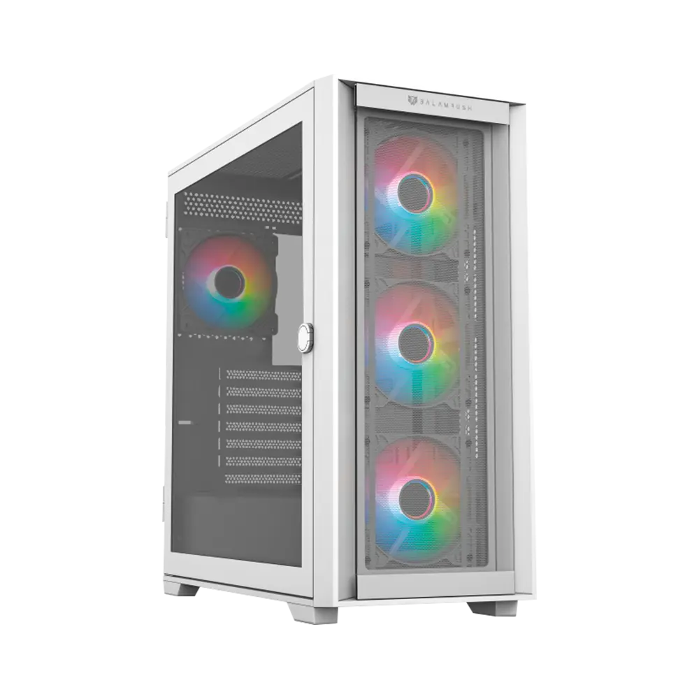 Gabinete Balam Rush Carbono Twin Mate 8000- Micro ATX- Blanco