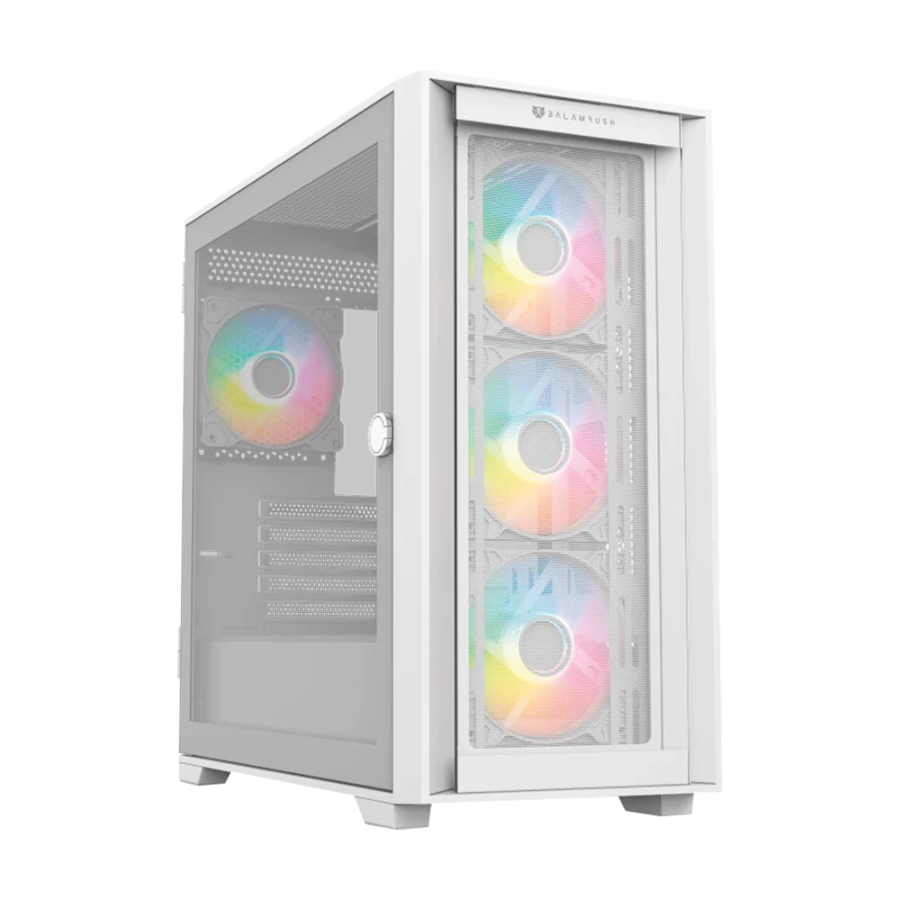 Gabinete Balam Rush Carbono Twin Mate 8000- Micro ATX- Blanco