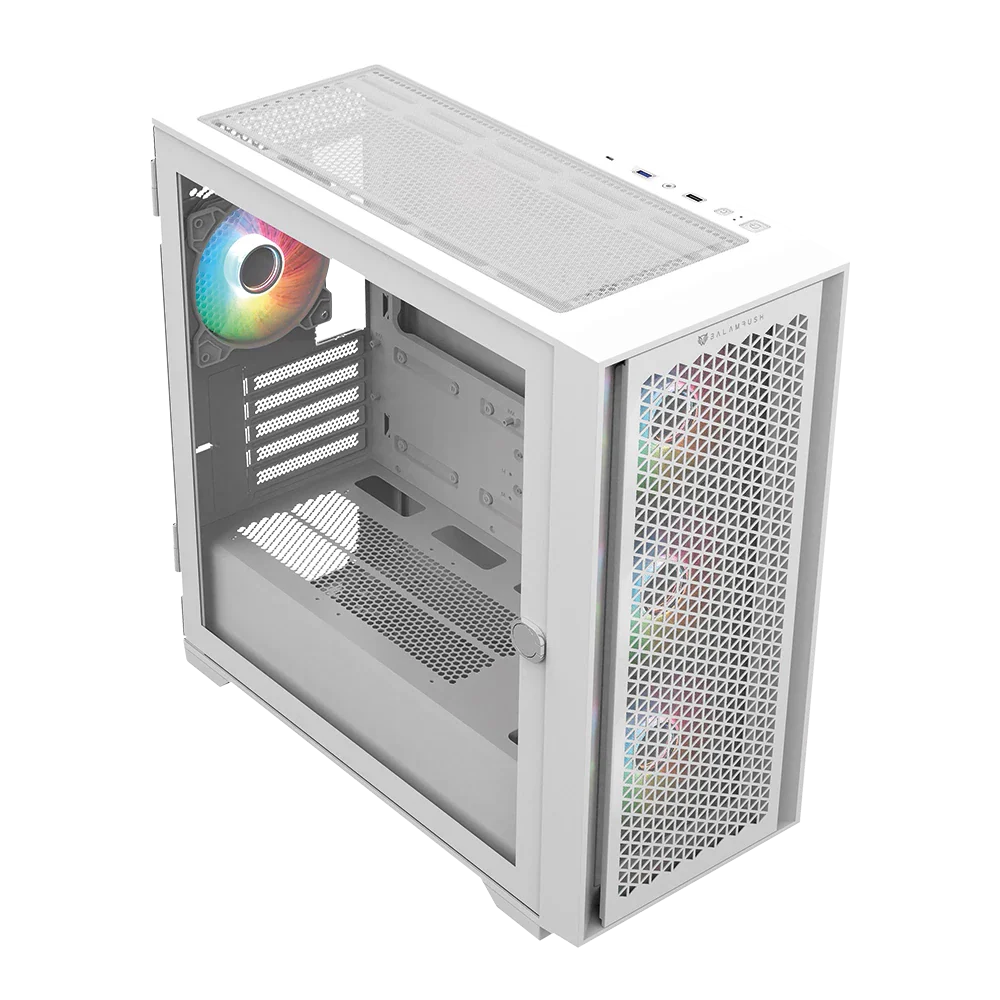 Gabinete Balam Rush Carbono Twin Mate 8000- Micro ATX- Blanco