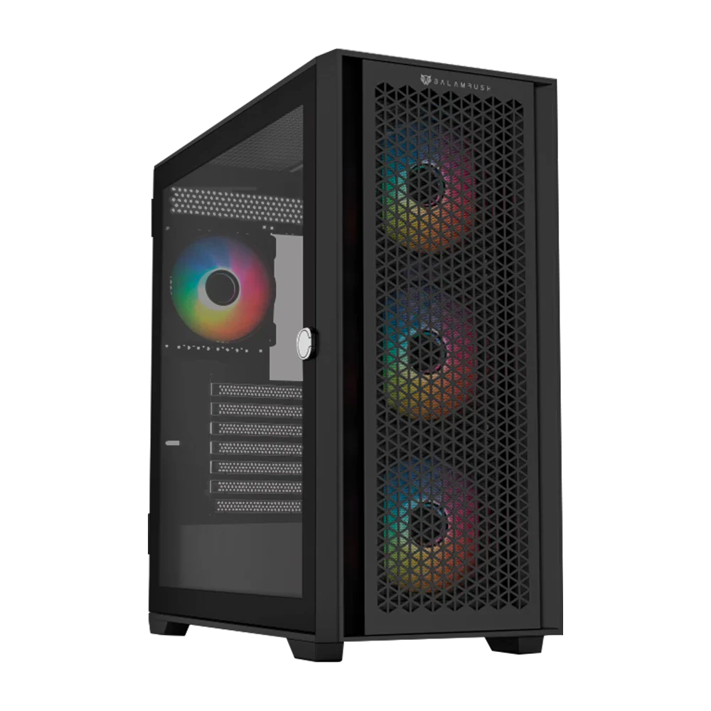 Gabinete Balam Rush Carbono Twin Mate 7000- ATX- Negro