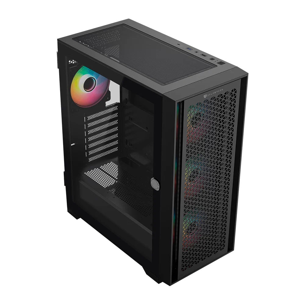 Gabinete Balam Rush Carbono Twin Mate 7000- ATX- Negro