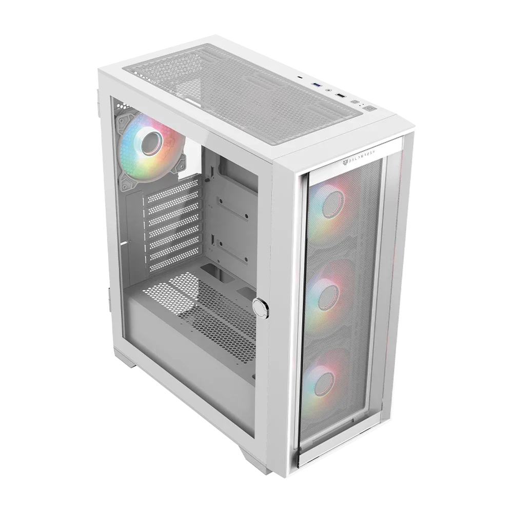 Gabinete Balam Rush Carbono Twin Mate 5000- Micro ATX- Blanco