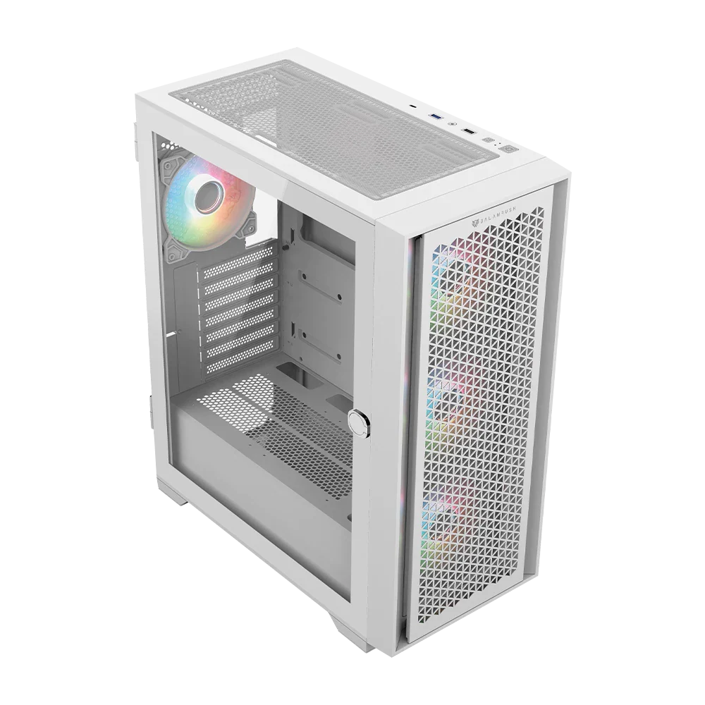 Gabinete Balam Rush Carbono Twin Mate 5000- Micro ATX- Blanco