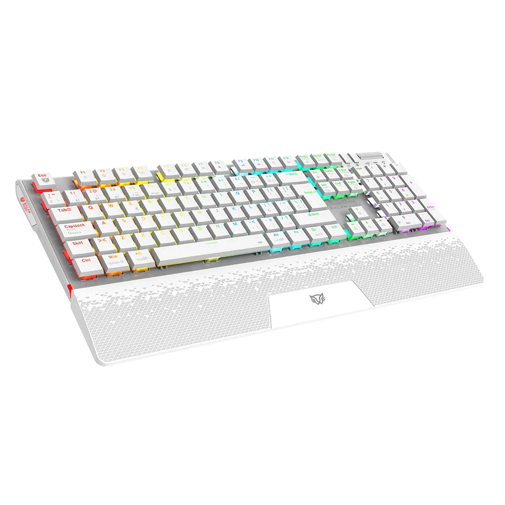 Teclado Mecánico Balam Rush Dominate Expert GK979L RGB Inalámbrico | Blanco