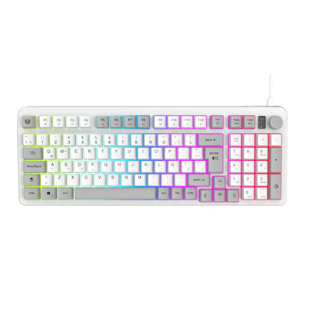 Kit Teclado Y Mouse Balam Rush Squad Conquest KG515 Alámbrico | Blanco