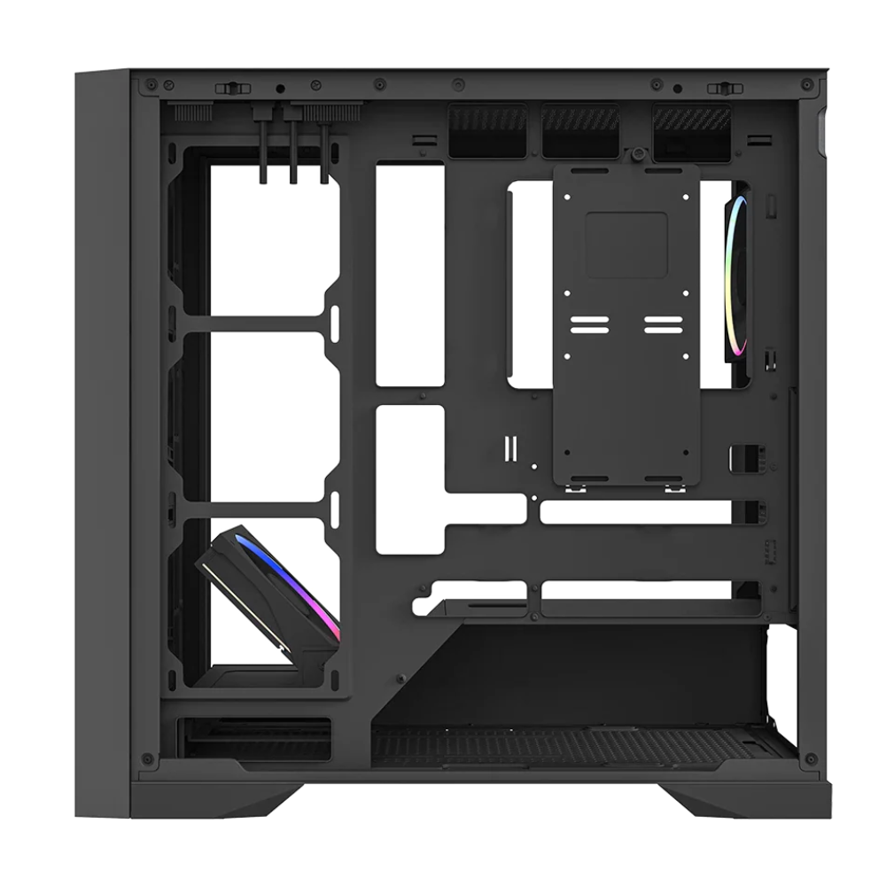 Gabinete Balam Rush Carbono Polar Twin Mate 9900, ATX, Incluye 5 ventiladores, Negro.