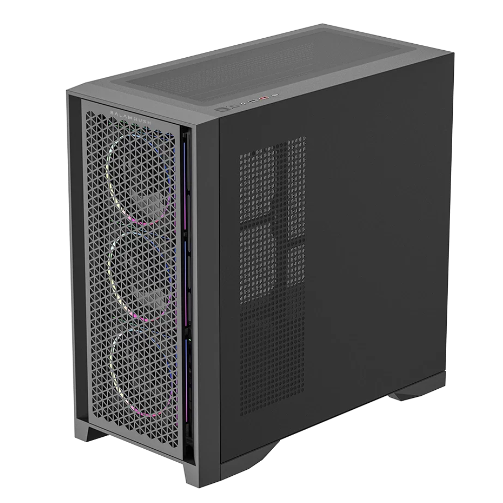 Gabinete Balam Rush Carbono Polar Twin Mate 9900, ATX, Incluye 5 ventiladores, Negro.