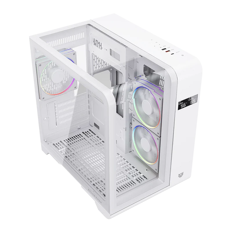 Gabinete Balam Rush Tank Expert Curve 6400 - Micro ATX - Blanco