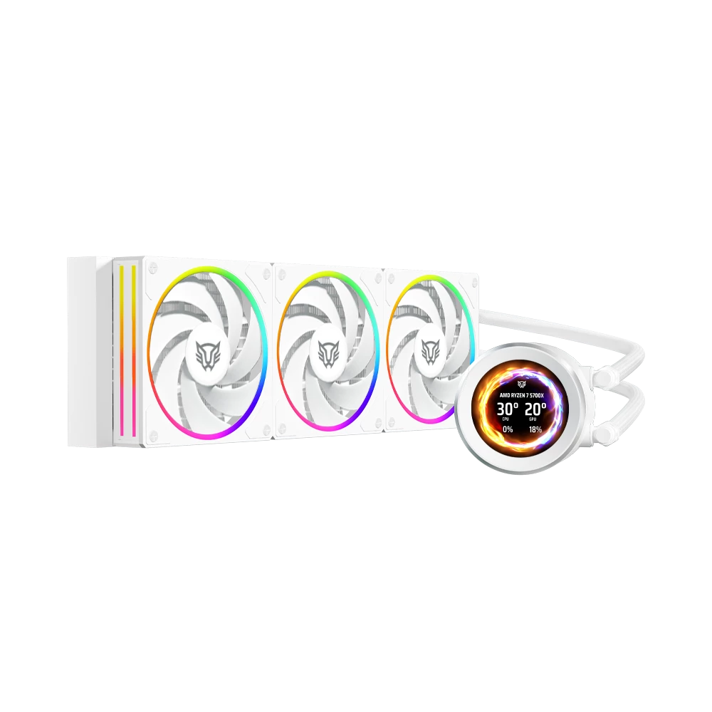 Enfriamiento Liquido Balam Rush Hydrox Expert Level HYX40 con Display OLED, Blanco