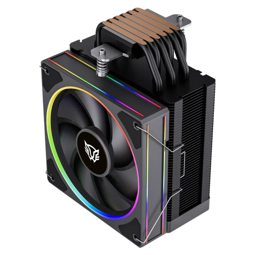 Disipador Balam Rush Heliux Pro Hex60, RGB, 120mm, hasta 2200RPM, Negro.