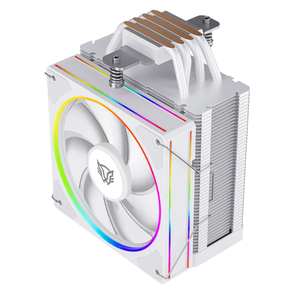 Disipador Balam Rush Heliux Pro Hex50, RGB, 120mm, ARGB, Blanco