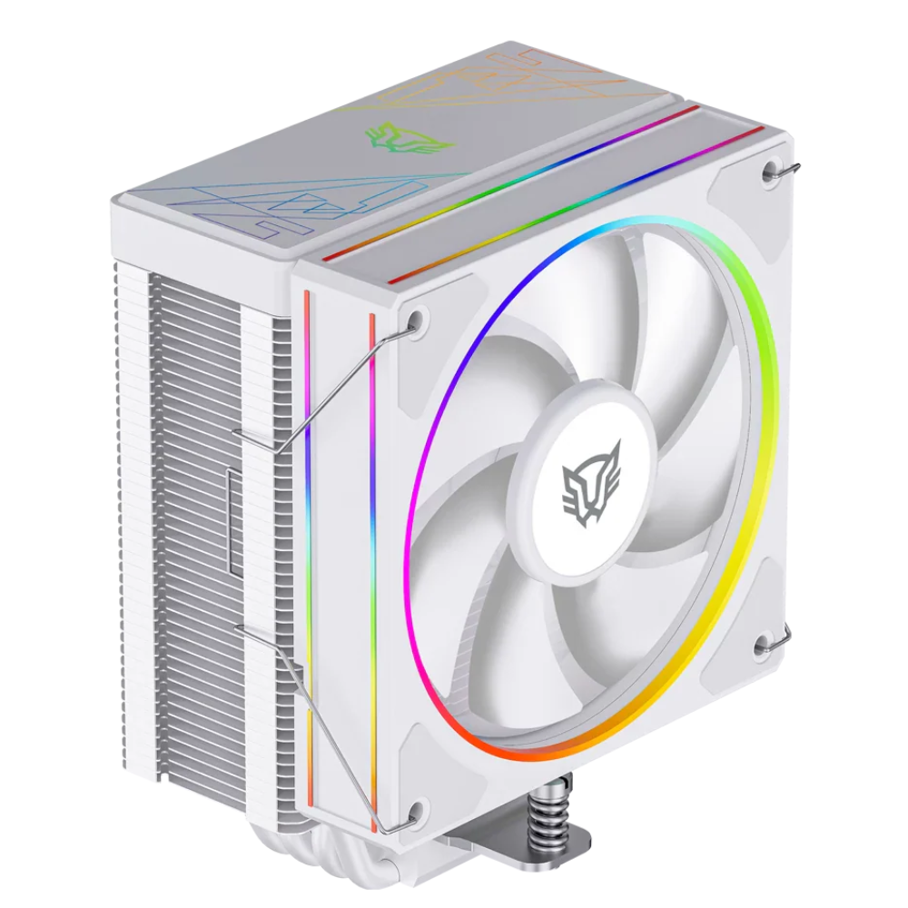 Disipador Balam Rush Heliux Pro Hex50, RGB, 120mm, ARGB, Blanco