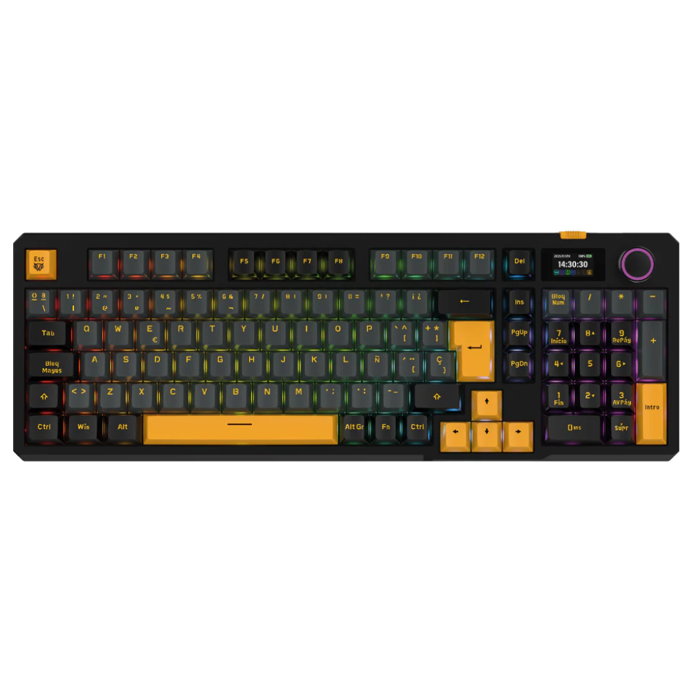 Teclado Inalambrico Balam Rush Defeat Level GK3, RGB 90%, Teclado Mecánico, Multicolor, Español.