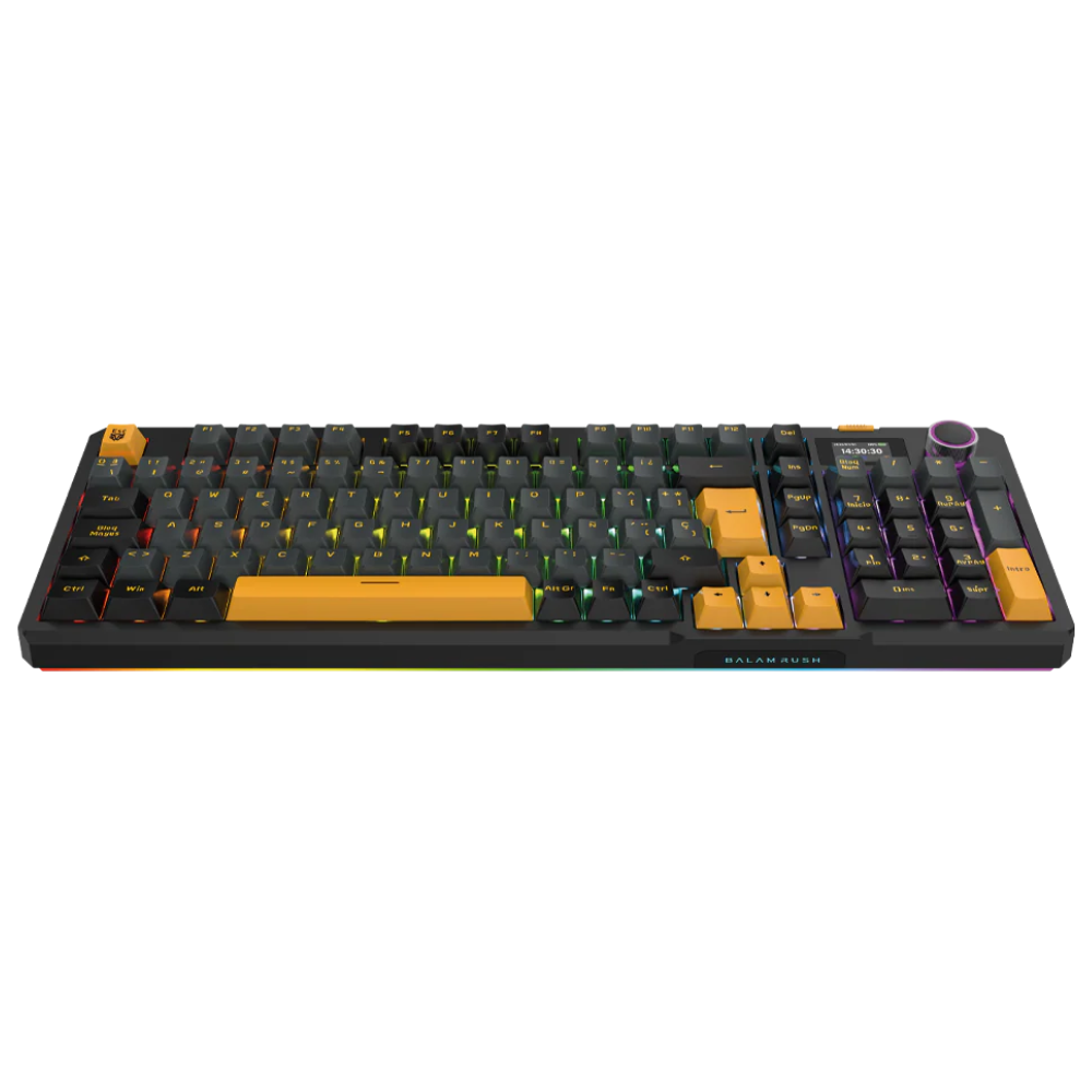 Teclado Inalambrico Balam Rush Defeat Level GK3, RGB 90%, Teclado Mecánico, Multicolor, Español.