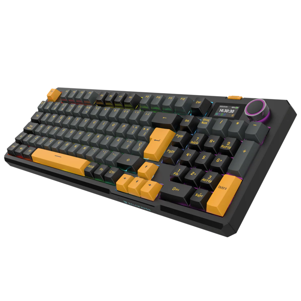 Teclado Inalambrico Balam Rush Defeat Level GK3, RGB 90%, Teclado Mecánico, Multicolor, Español.