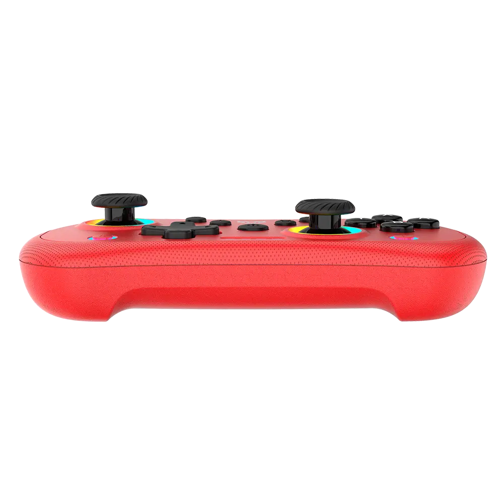 Control Balam Rush Inalambrico Kontrol Pocket G555 Funciones Turbo RGB Recargable Rojo