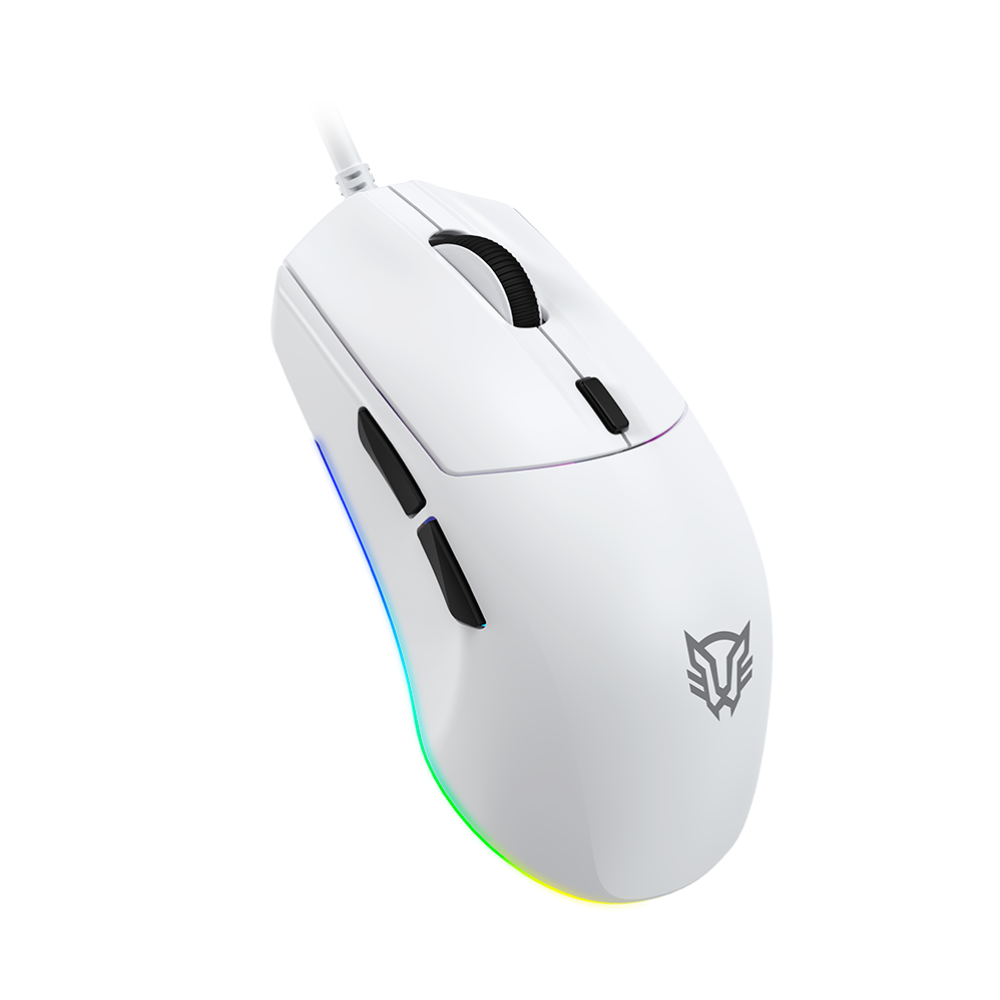 Mouse Gamer Ergonómico Balam Rush Drift Plus MG3, 7.200DPI, Blanco.