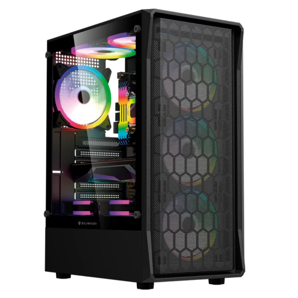 Gabinete Balam Rush Media Torre Dragonfly Hex GM560| ATX | Incluye 4 ventiladores