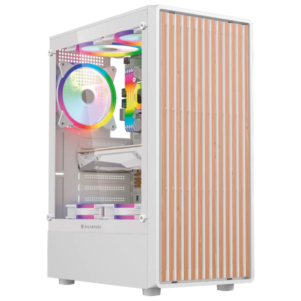 Gabinete Balam Rush Dragonfly Wood GM580 | ATX | Incluye 4 ventiladores