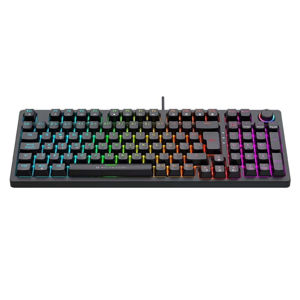 Teclado Alámbrico Balam Rush Dominate X Pro GK777, Teclado 90%, Mecánico, Negro.