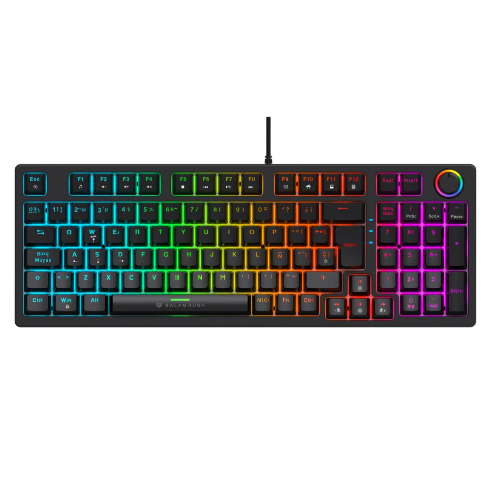 Teclado Alámbrico Balam Rush Dominate X Pro GK777, Teclado 90%, Mecánico, Negro.