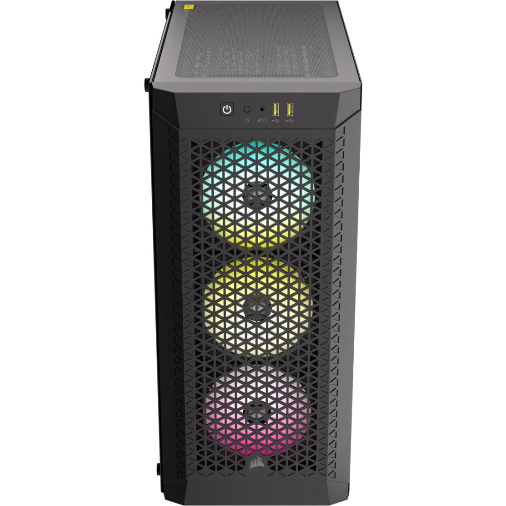 Gabinete Corsair 480T Rgb Airflow, Negro, Cristal Templado, Med-Torre