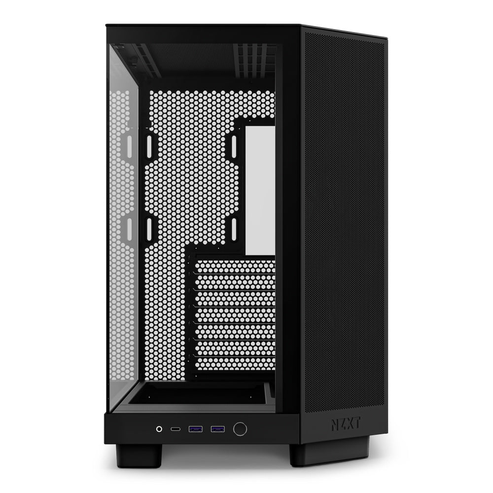 Gabinete NZXT H6 Flow Edition Compact Dual-Chamber, ATX, Negro