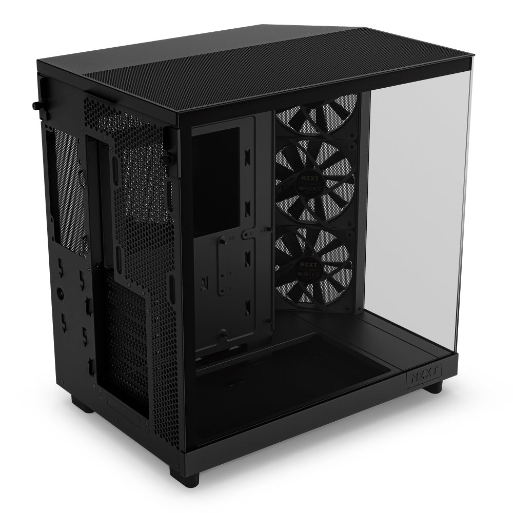 Gabinete NZXT H6 Flow Edition Compact Dual-Chamber, ATX, Negro