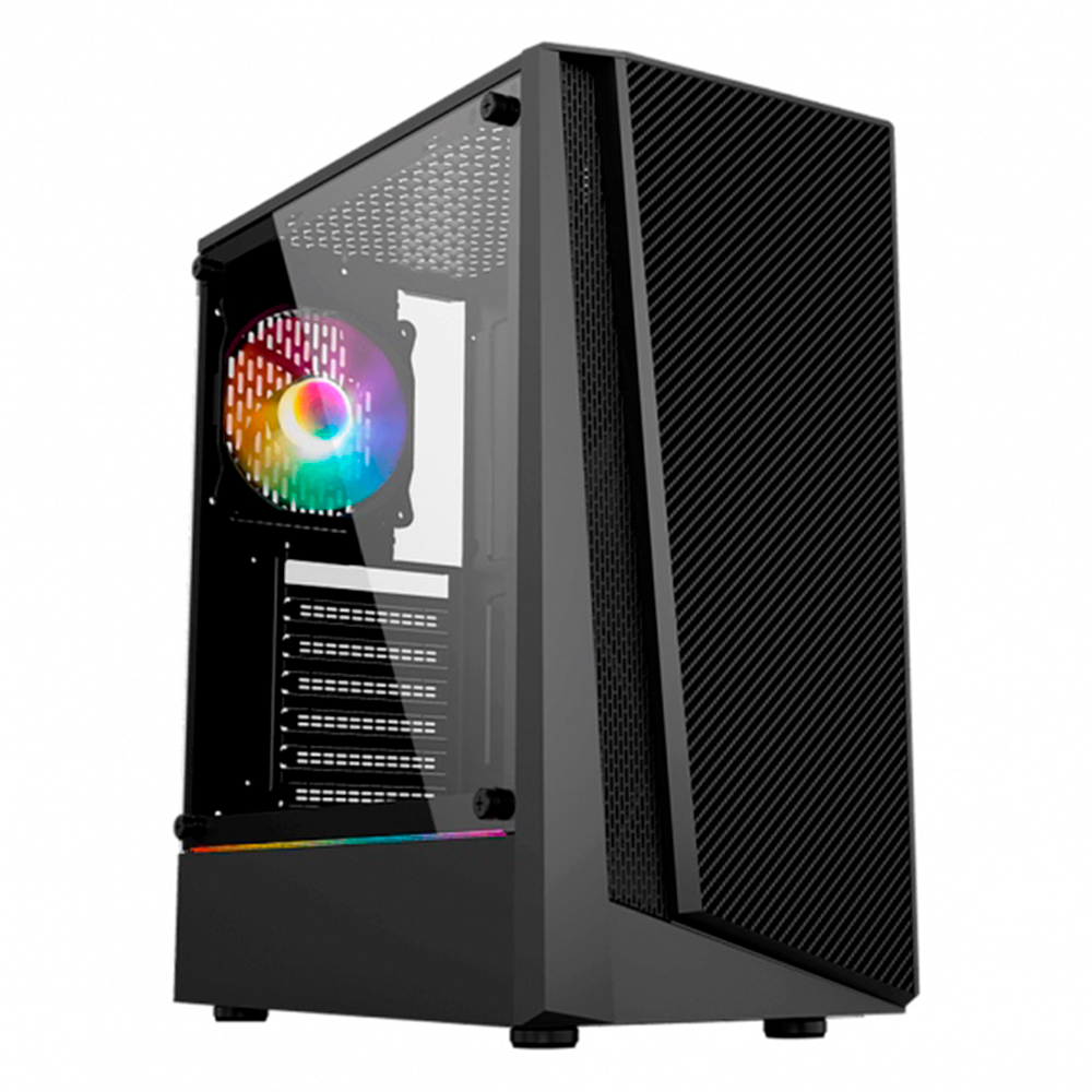 Gabinete Gaming Yaguaret Falcon RGB Con Ventana | ATX Negro