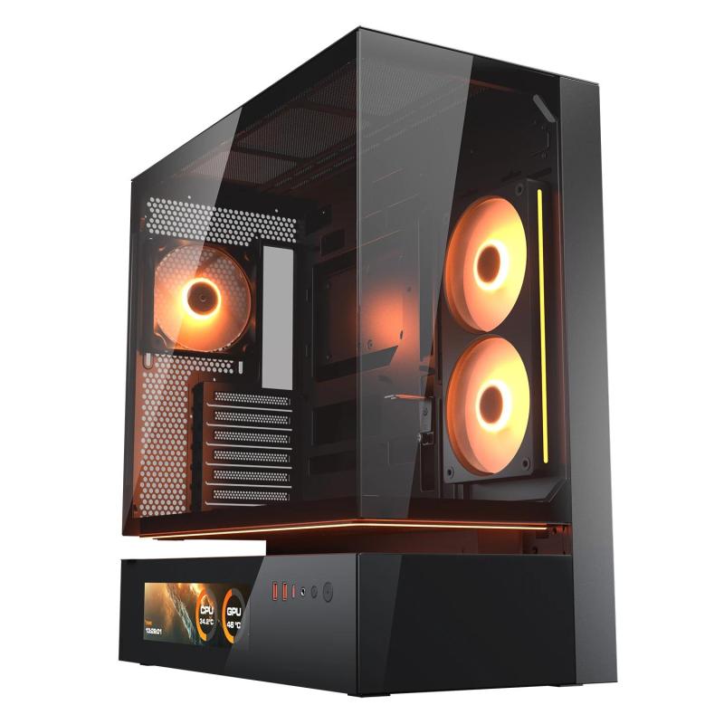 Gabinete Cougar Cfv235 Vision, Mid Tower Negro.
