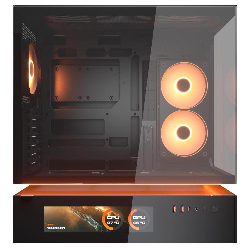 Gabinete Cougar Cfv235 Vision, Mid Tower Negro.